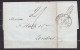France Folded Letter 1841 From Bordeaux Via Paris To London Written "2" And "14" Arrival "H 1841" In Red. - 1801-1848: Precursores XIX