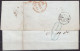 France Folded Letter 1841 From Bordeaux Via Paris To London Written "2" And "14" Arrival "H 1841" In Red. - 1801-1848: Précurseurs XIX