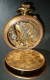 Rare Montre à / De Gousset Vintage Décor Art Nouveau, Chronomètre, Métal Doré - Watches: Bracket