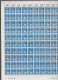 100   Timbres **  Rheinland Pfalz   20 Pf   Coin Daté  1947  Feuille Entière Zone Française    Rhénanie-Palatinat - Rhine-Palatinate