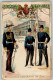 13166309 - Koenigl. Hannoversche Armee 1866   Karte Nr. 5  - Wappen Lithographie  Uniform AK - Regimenten