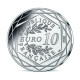 France 10 Euro Silver 2020 Postman The Smurfs Colored Coin Cartoon 00400 - Herdenking