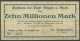 Bingen A. Rhein 10 Millionen Mark 1923, Keller 425 C, Gebraucht (K1106) - Other & Unclassified