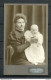 FINLAND Ca. 1900-1910 Central Atelier Pori Old Photograph A Lady With A Baby Child - Personnes Anonymes