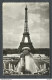 Photo Post Card Paris La Tour Eiffel Eiffelturm, Sent To Denmark 1947 Edition Speciale + Vignette Souv. D La Tour Eiffel - Eiffelturm