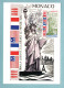 Carte Maximum Monaco 1986 - Centenaire De L'érection De La Statue De La Liberté - YT 1535 - Cartas Máxima