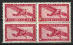 INDO - CHINA....." 1933 ."....AIR ....11c X BLOCK OF 4....SG201.....MNH............. - Unused Stamps