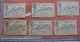 6 Cartes Chromos, 1886, Liebig Compagnie Complete Set  Tischkarten, Cartes De Table Nr 2 : Enfants, Lapins - VG - Liebig