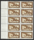 INDO-CHINA...." 1933.."...1c X MARGINAL BLOCK OF 10.......SG197........MNH... - Nuevos