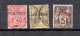 Levante (France) 1885/91 Old Overprinted Sage Stamps (Michel 2/4) Used - Oblitérés