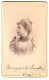 Fotografie Erich Sellin & Co., Berlin-W, Unter Den Linden 19, Portrait Junge Dame Im Hübschen Kleid  - Anonymous Persons