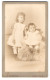 Photo W. Hermann, Cape Town, Stalplein, Portrait De Zwei Bildhübsche Kleine Fille In Weissen Kleidern  - Anonyme Personen