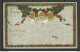 USA 1910 Red Cross Rotes Kreuz Vignette On Christmas Greetings Weihnachten Post Card Sent To Denmark - Autres & Non Classés