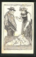 Künstler-AK Bern, Schweiz, Landesausstellung 1914, Berner Arbeits- Und Fest-Trachten, Bauernpaar Mit Ferkeln  - Ausstellungen