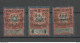 Österreich AUSTRIA K. U K. 1912/1916 Militärverwaltung In Serbien Revenue Tax Steuermarken MNH - Revenue Stamps