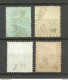 ROMANIA Rumänien 1872 Michel 37 - 38 & 39 & 41 O - 1858-1880 Moldavia & Principality