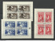 ROMANIA Rumänien 1947 Michel 1086 & 1088 - 1089 S/S Kleinbögen O - Blocks & Sheetlets