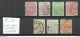 ROMANIA Rumänien 1890/91 Michel 83 - 89 O Weiches Dickes Papier - Used Stamps