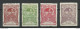 ROMANIA Rumänien 1906 Michel 161 - 164 * - Unused Stamps