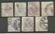 ROMANIA Rumänien 1898 Lot Of Michel 105 Various WM Types And Perforations O - Portomarken