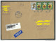 ROMANIA Rumänien 2015 Registered Air Mail Letter To Estonia Sonnenblume Hase Hare - Covers & Documents