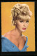 AK Elke Sommer, Portrait Der Schauspielerin Im Blauen Strickkleid Mit Hochsteckfrisur  - Acteurs