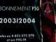 CARTE ABONNEMENT PSG...2003/2004..... - Sonstige & Ohne Zuordnung