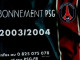 CARTE ABONNEMENT PSG...2003/2004..... - Other & Unclassified