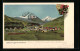 Lithographie Igls Bei Innsbruck, Ortsansicht Mit Bergpanorama  - Other & Unclassified