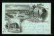 Mondschein-Lithographie Ruhrort, Panorama, Fabrikstrasse, Post  - Andere & Zonder Classificatie