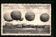 AK Bitterfeld, Ballonwettfliegen, Ballone Von Tschammer Und Osten, Bruno Loerzer, Hermann Göring  - Fesselballons