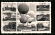 AK Bitterfeld, Rathaus Und Stadtkirche, Ballonwettfliegen, Rosengarten  - Balloons