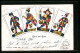 Künstler-AK Glück Und Gruss, Kartenspielfigur Under  - Playing Cards