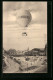 AK Hamburg, Ballon über Dem Bahnhof  - Balloons