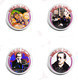 35 X Guglielmo Marconi BADGE BUTTON PIN SET  (1inch/25mm Diameter) - Personaggi Celebri