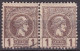 GREECE 1889-91 Small Hermes Head 1 L Grey Brown Athens Issue Perforated 11½ Vl. 93 A In Used Pair - Used Stamps