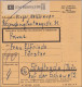 Gebühr Bezahlt: Paketkarte Von Regensburg 1949 Nach Stadtroda - Storia Postale