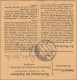 Gebühr Bezahlt: Paketkarte Von Regensburg 1949 Nach Stadtroda - Storia Postale
