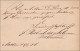 Bahnpost: Ganzsache Aus Aachen Mit Zugstempel Nach Coeln 1876 - Lettres & Documents