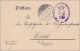 Postkarte Hildburghausen 1912 Nach Crock/Eisfeld - Storia Postale