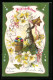 AK Osterhase Mit Blüten, Fröhliche Ostern  - Ostern
