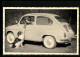 Foto-AK Auto, Fiat 500 Mit Frau Und Einem Hund  - PKW