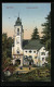 Künstler-AK Bad Tölz, Die Calvarienbergkirche  - Bad Tölz