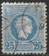 GREECE 1891-96 Small Hermes Head 25 L Pale Blue Athens Issue Vl. 112 But Perforated 11½ X 12 !!!! - Gebraucht