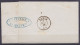 L. Affr. Paire N°17 Lpts "272" Càd NIVELLES /6 FEVR. 1867 Pour NAMUR (au Dos: Càd Arrivée NAMUR) - 1865-1866 Profile Left
