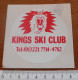 AUTOCOLLANT KINGS SKI CLUB - Autocollants