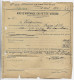 SEMEUSE 25C LETTRE CONVOYEUR BLEU BRAM A LAVELANET 1922 GRIFFE DE GARE LAGARDE ARIEGE - Bahnpost