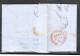 1869 , Red Postmark " WARSAWA " , Clear And " P.38 "  ( = Postvertrag 38 ) From Prusse To France  #208 - ...-1860 Préphilatélie