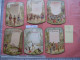 6 Cartes Chromos, 1892, Liebig Compagnie Cmplete Set  Tischkarten, Cartes De Table Nr 7 : Leisure Pursuits V - Liebig