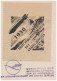 Zeppelin First South America Trip, Special Zeppelin Flight 1930 Label Cancelled On Card Netherland To Berlin Germany - Zeppelins